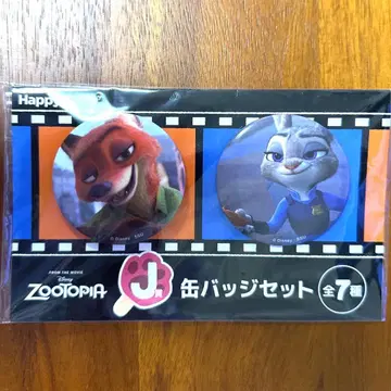 주토피아 Happy 복권 J상 캔뱃지 세트 닉 주디