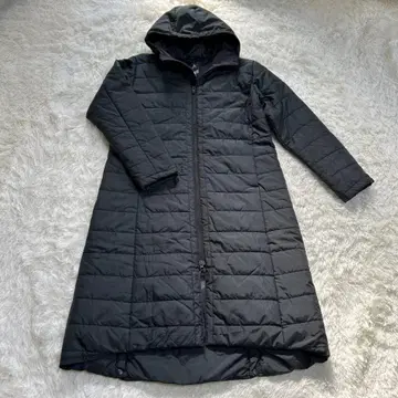 새상품급 아디다스 adidas 후드 부착 롱 충전솜 벤치 코트 L