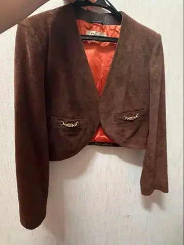 브라운 노카라 소가죽 자켓