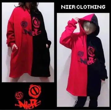 NIER 투톤 방한 TWO-TONE 풀오버 [ RED x BLACK ]