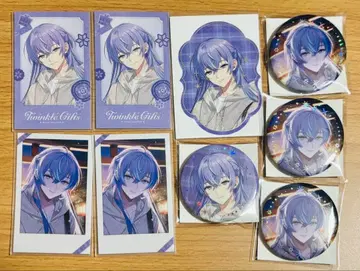 니지산지 윈터 데이트 2025 폴라로이드풍 카드 금박 캔뱃지 호시미치 쇼