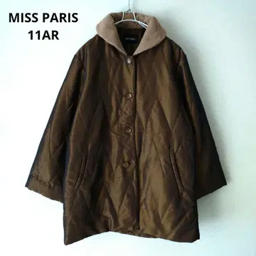 MISS PARIS 나일론 코트 자켓 숄카라 브라운 11AR