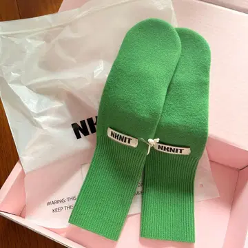[ 시착만 한 상품 ] NKNIT 미튼 장갑 그린/ size 1