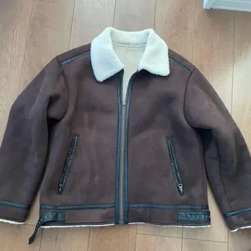 RAGEBLUE 브라운 무스탕 코트