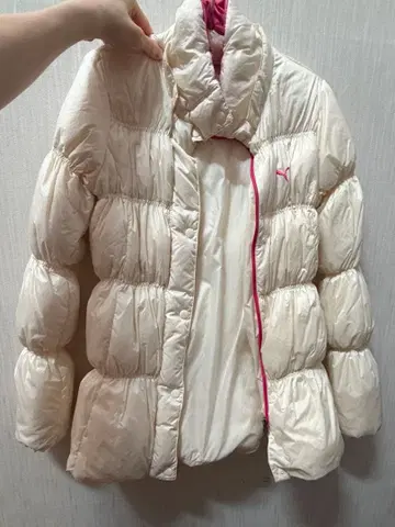 PUMA 화이트 다운 자켓