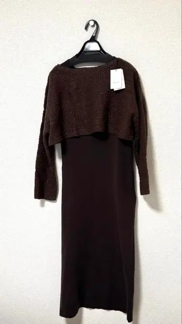 미사용 새상품 apart by lowrys 니트 원피스 브라운