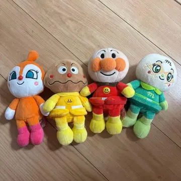 호빵맨 봉제 인형 4체 세트