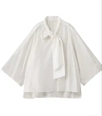 ebure [매장 한정판] 브라이트 시어 보타이 블라우스