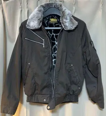 절판 한정판 도라이치 파이롯트 점퍼 레오파드 무늬 애니멀 도카잠바