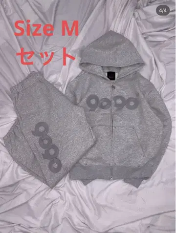 그레이 후드 부착 셋업 M 사이즈