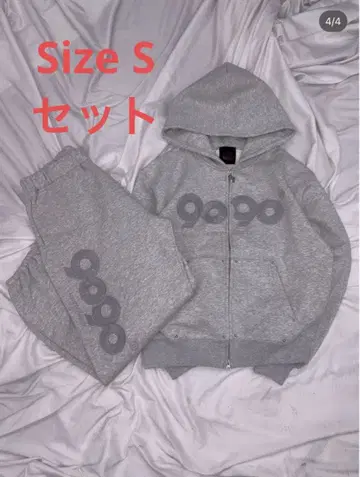 그레이 후드 부착 셋업 S 사이즈