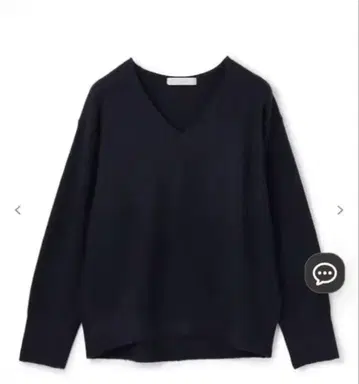 안피로 복슬복슬 니트 V넥 네이비