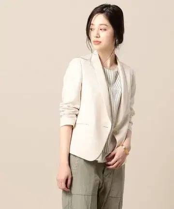 BEAUTY & YOUTH/조젯 9부 소매 자켓