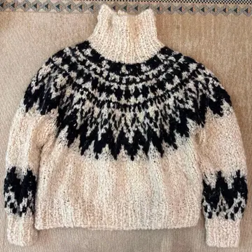 unfil 핸드니트 스웨터 캐시미어