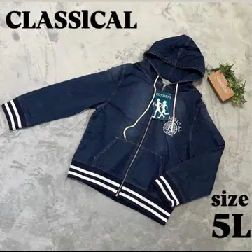[ CLASSlCAL ] 클래시컬 ( 5L ) 후드 부착 자켓 인디고