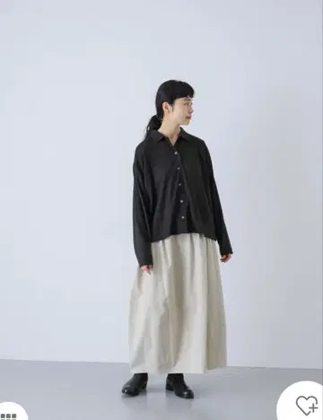 새상품 카구레 코튼 코쿤 스커트