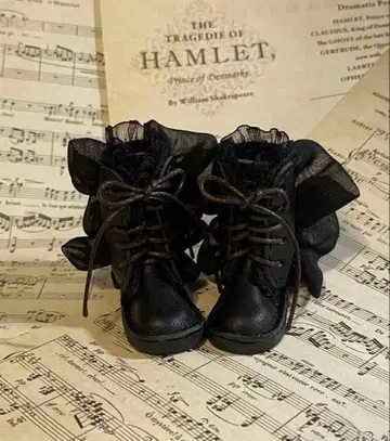 1/6 인형용 사이즈: 귀여운 프릴 & 레이스 부츠