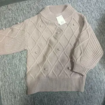 JILL STUART 케이블 니트 스웨터 FR 베이지