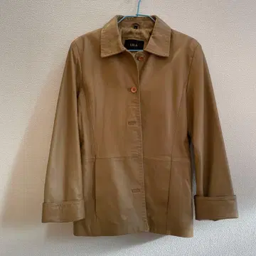 라무 가죽*LILA 베이지 가죽 자켓 여성용