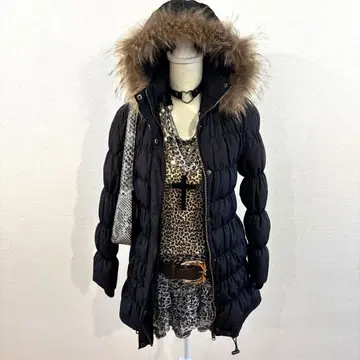 헤이세이 갸루 y2k 퍼 다운 그런지 다크 코어 NANA opium