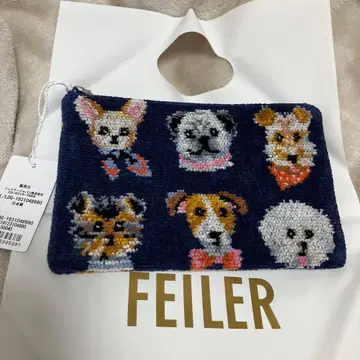 페일러 페이러 러브리 도기 플랫 파우치 개 강아지