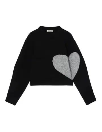 nknit 패턴 스몰 니트 블랙/그레이