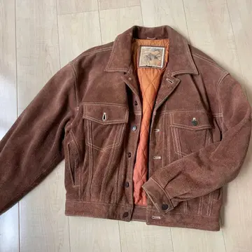 소가죽 재킷 브라운