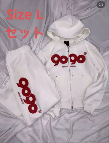 90 로고 화이트 셋업 L 사이즈