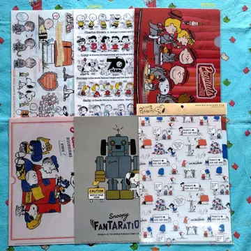 스누피 클리어 파일 묶음 판매 스누피 타운 USJ