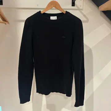 LACOSTE 블랙 니트 스웨터 US XS