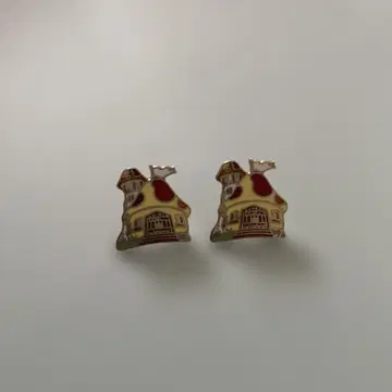 집 모양 귀걸이 (양쪽 귀용)