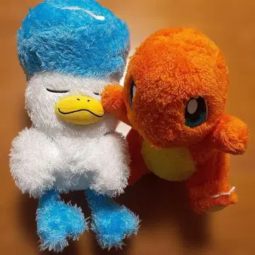 포켓몬 리자몽 쿠쿠이 봉제 인형 2개 세트