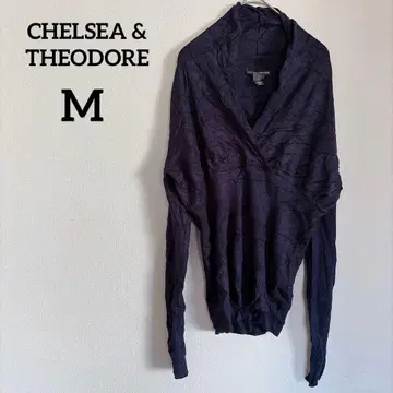 CHELSEA & THEODORE [ M ] 다크 퍼플 보라색 니트