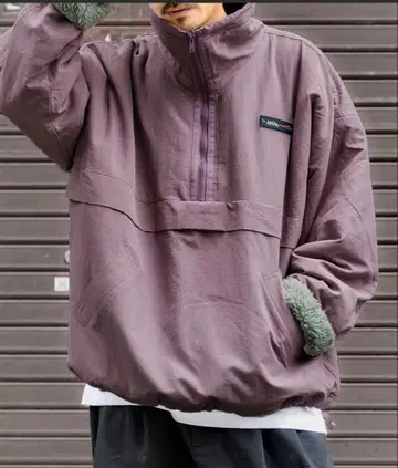 java 하프 지퍼 자켓 리버서블