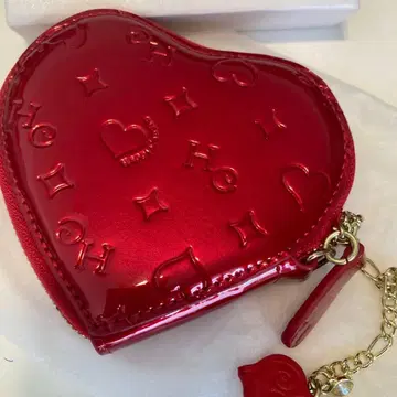 하트형 에나멜 코인 케이스 레드