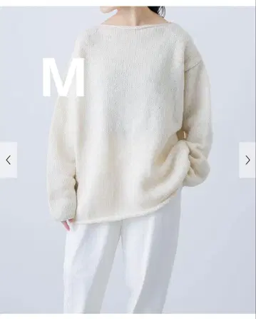 M 택 포함 새상품 카구레 2사이즈 전개 페루 보트넥 니트 어반 리서치