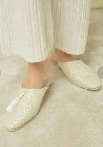 SNIDEL HOME 태슬 자카드 룸슈즈