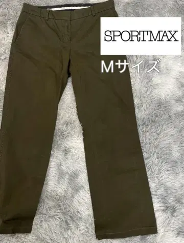 SPORTMAX 팬츠 브라운 모스그린 M 사이즈