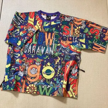 go slow caravan 컬러풀T셔츠 사이즈 2