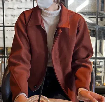 한국 브랜드 브라운 플리스 자켓