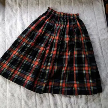 체크 스커트