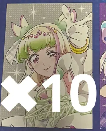 프리큐어 키미프리 애니메쥬 부록 폴라로이드풍 카드 큔 10장