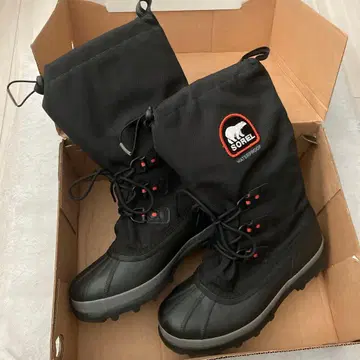 SOREL 방수 블랙 부츠 BEAR XT
