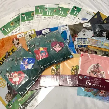 원피스 25점 클리어 파일 키링 복조리 제일복권 하위상