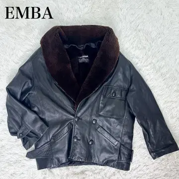 초고급 EMBA 스페인 램 가죽 자켓 퍼 천연 가죽 빈티지