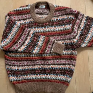 Scoop 멀티 컬러 스트라이프 니트 스웨터