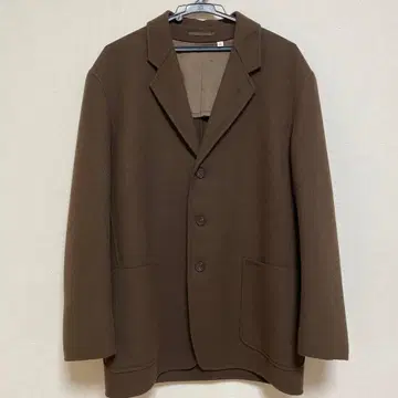 새상품급 UNIQLO U 브라운 테일러드 자켓 울 혼방