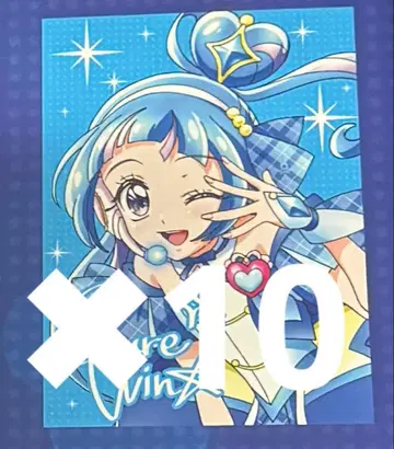 프리큐어 키미프리 아니메쥬 부록 폴라로이드풍 카드 큐어 잉크 10장