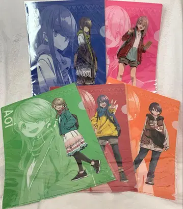 클리어 파일 유루캠 오이가와 철도 한정 5종 세트