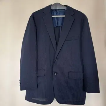 네이비 스트라이프 캐주얼 자켓 여름용